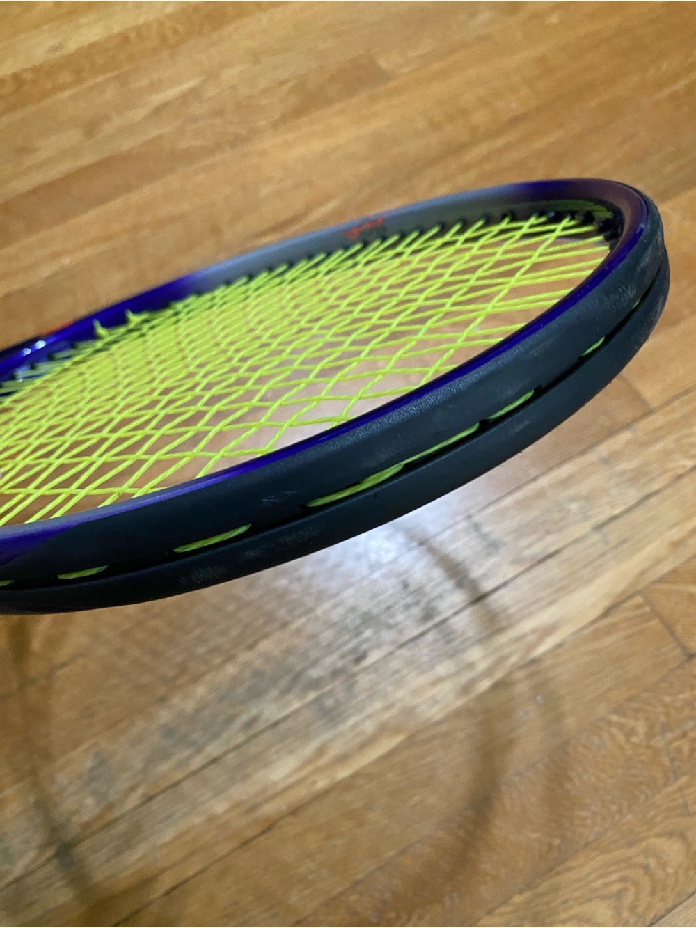 Yamaha EOS RZ Tennis Racket 110 Inches XL2 (4 1/4) (needs regrip) Yellow Purple - Picture 9 of 12